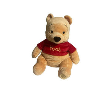 Disney Store Winnie The Pooh 21” Plush Stuffed Classic Bear Red Sweater